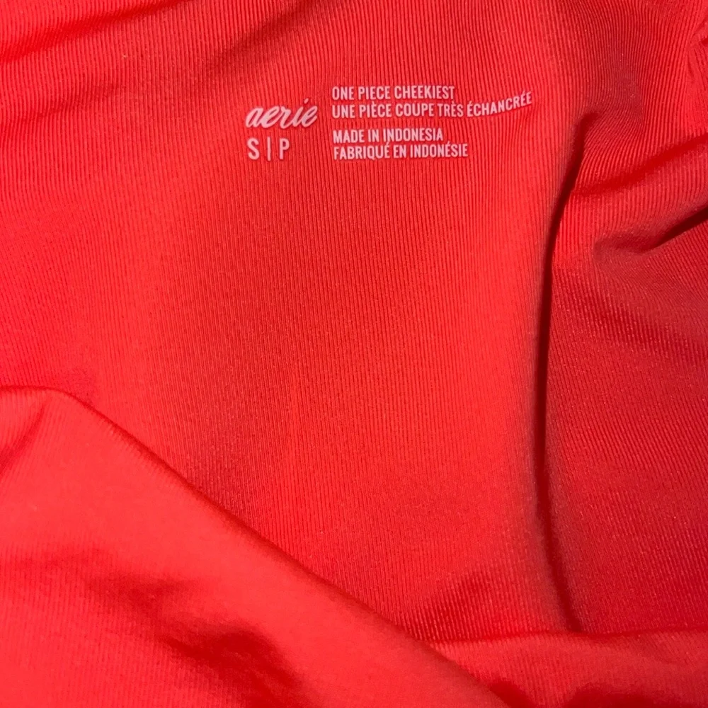 Aerie Neon Pink High-Cut One-Piece - Picture 7 of 9